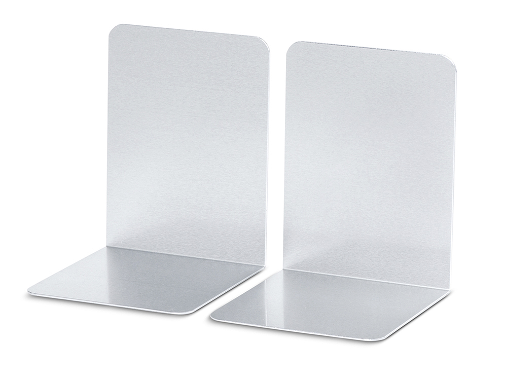 APOYALIBROS METALICO MAUL ALUMINIO 100X100X130 MM JUEGO