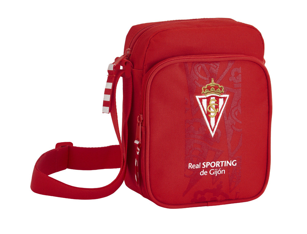 CARTERA ESCOLAR SAFTA SPORTING DE GIJON BANDOLERA PEQUEA 160X220X60 MM