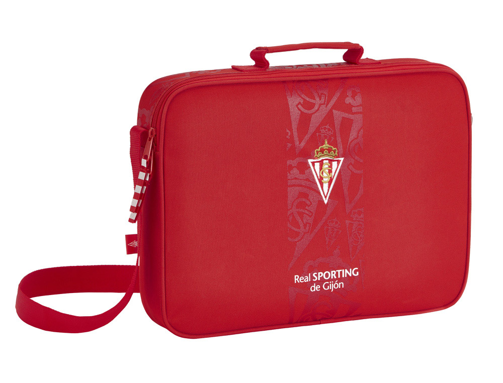 CARTERA ESCOLAR SAFTA SPORTING DE GIJON EXTRAESCOLARES 380X280X60 MM