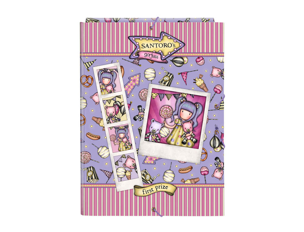 CARPETA CARTON FOLIO GOMAS SOLAPAS SAFTA GORJUSS FAIRGROUND 260X25X335 MM