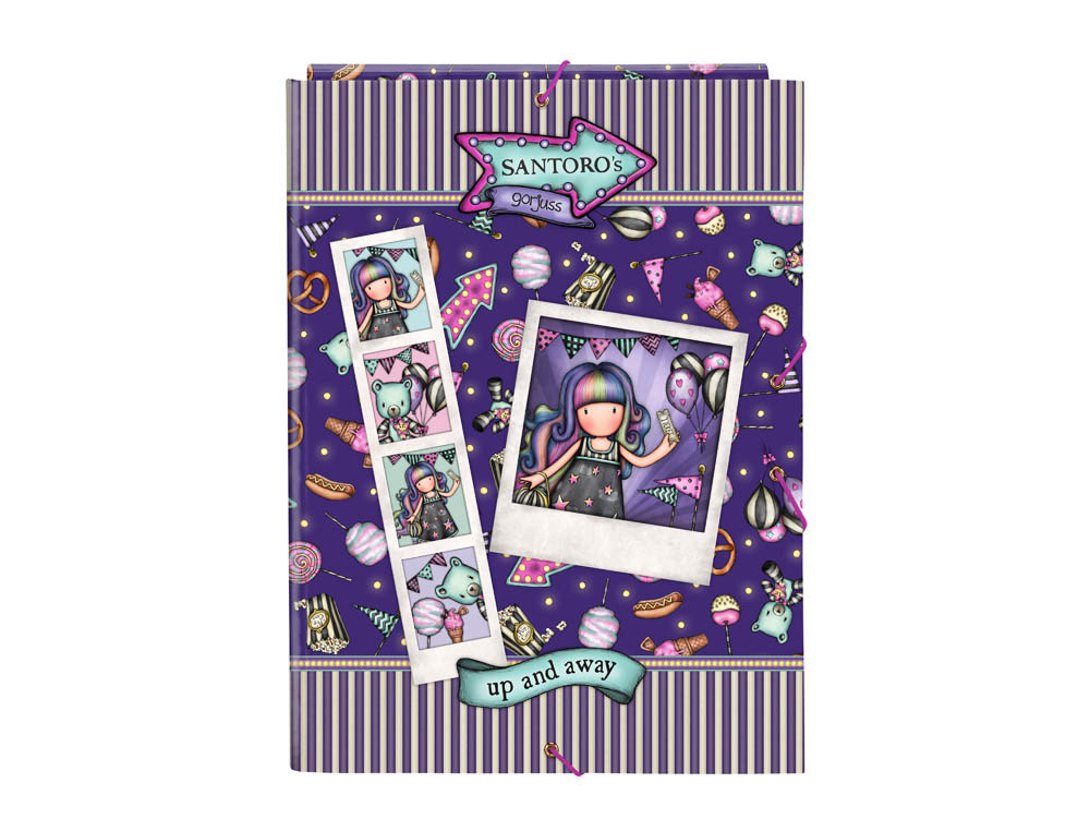 CARPETA CARTON FOLIO GOMAS SOLAPAS SAFTA GORJUSS FAIRGROUND 260X25X335 MM