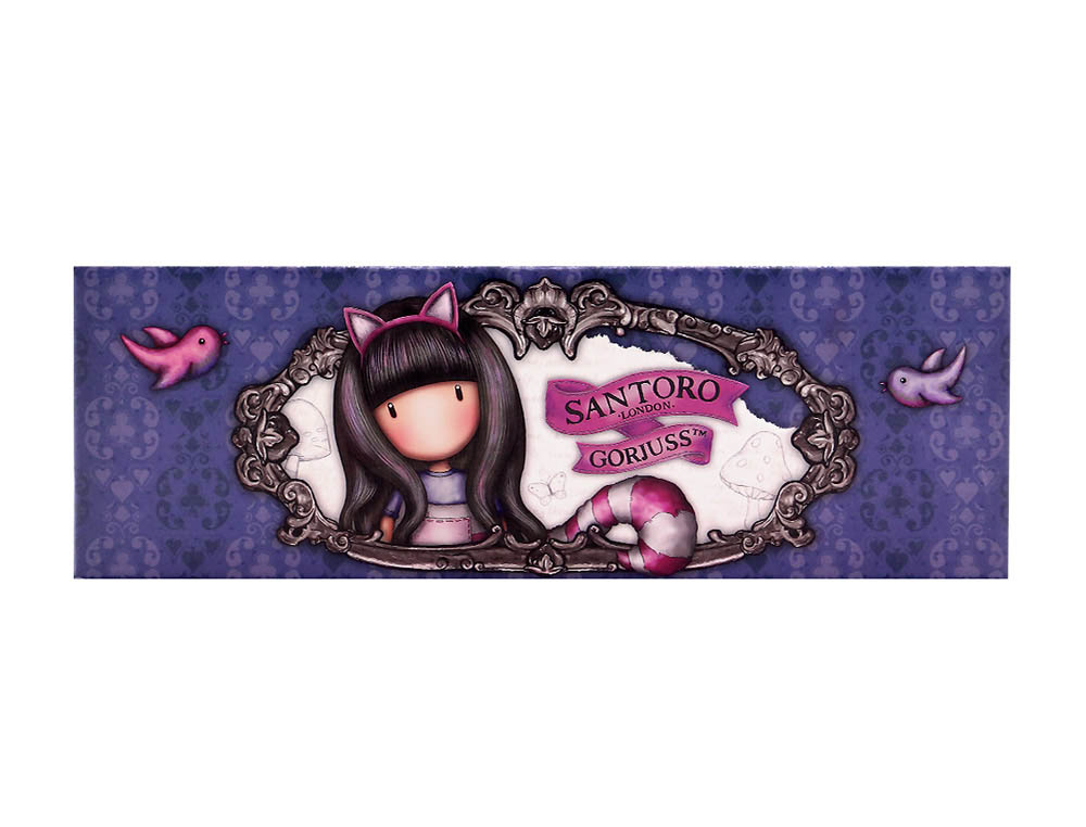 BOLSO ESCOLAR SAFTA SANTORO S GORJUSS THROUGH THE LOOKING GLASS PORTATODO CAJA 202X70X40 MM