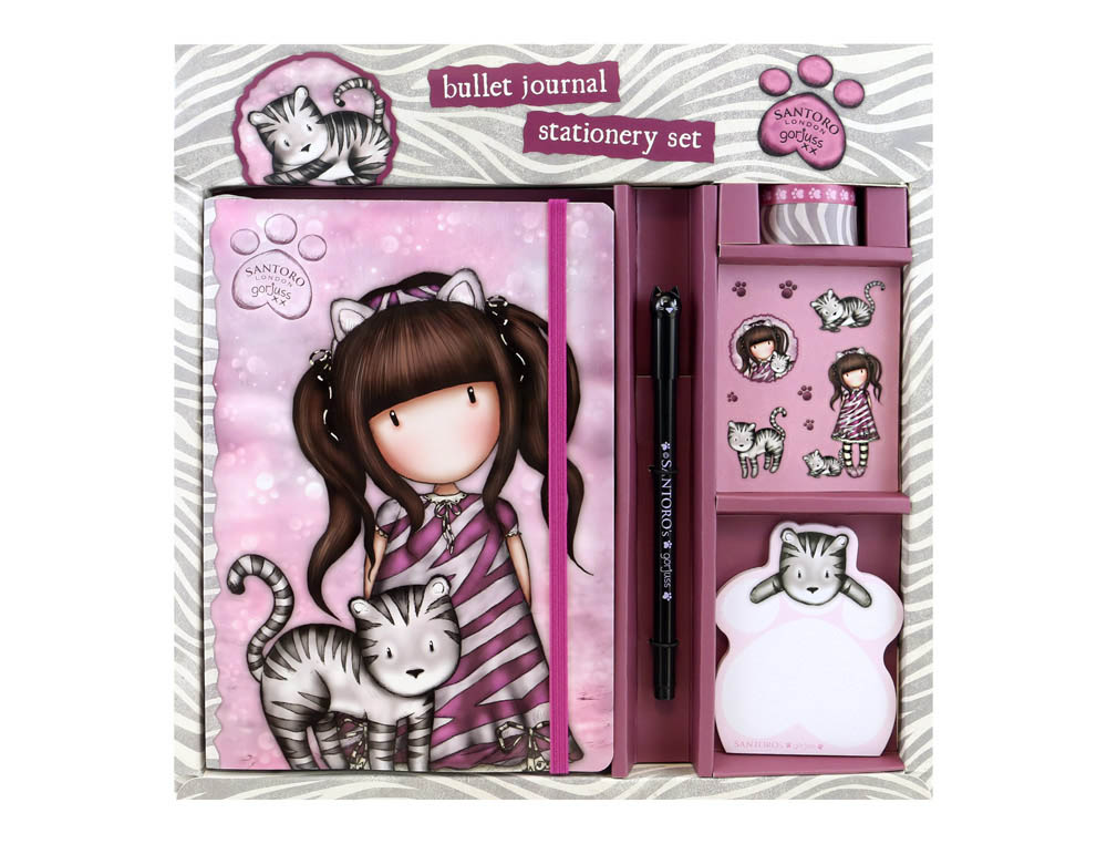 SET DE PAPELERIA SAFTA SANTORO S GORJUSS WILD 146X15X205 MM
