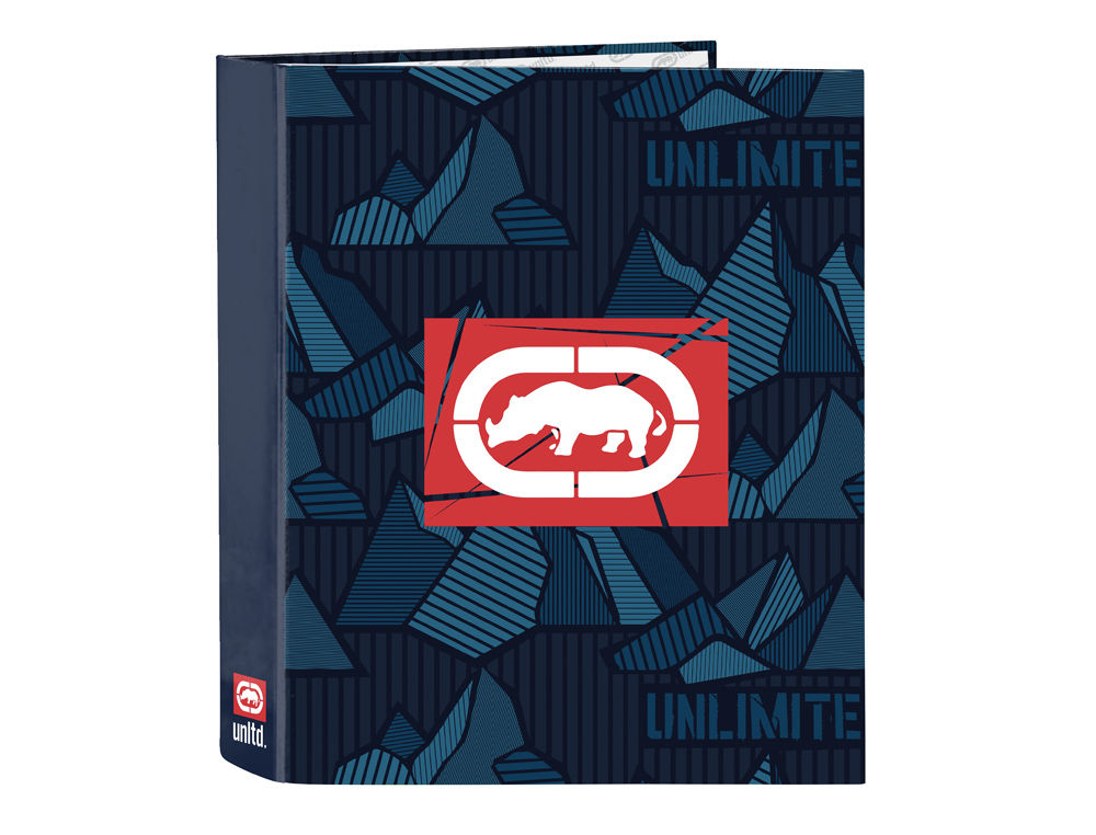 CARPETA SAFTA CARTON FOLIO 4 ANILLAS LOMO ANCHO ECKO UNLTD. PEAKS