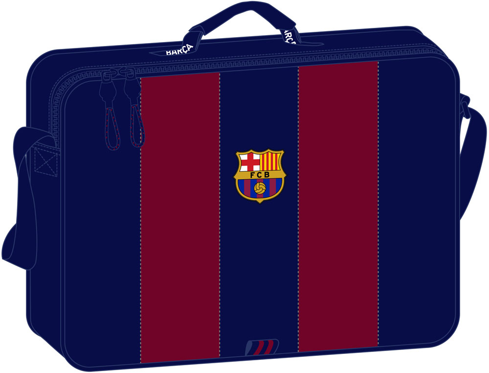 CARTERA ESCOLAR SAFTA EXTRAESCOLARES F.C. BARCELONA 1 EQUIPACION 23/24 280X380X60 MM