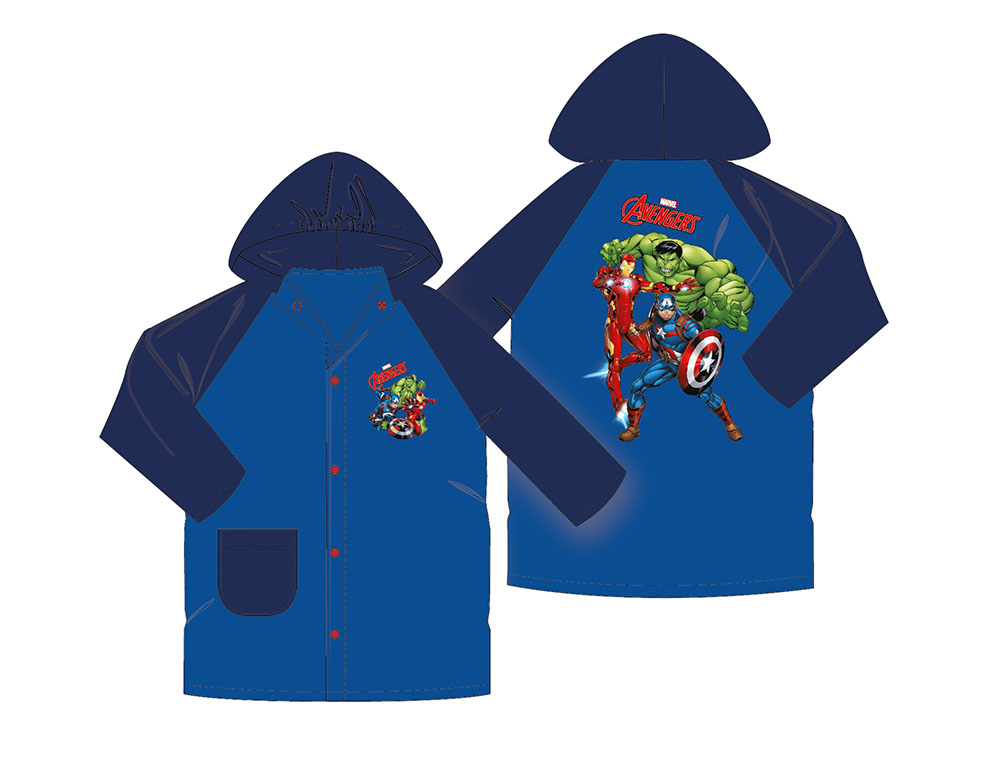 CHUBASQUERO SAFTA AVENGERS PACK DE 8 UNIDADES TALLAS SURTIDAS