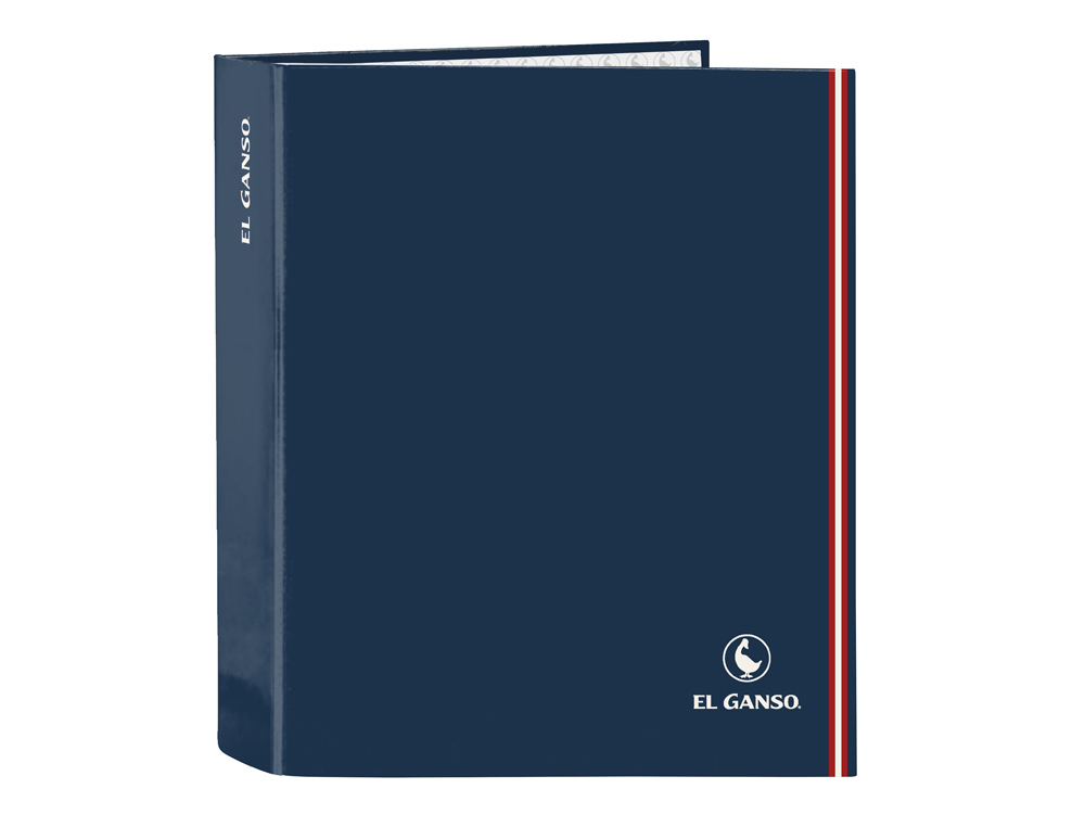 CARPETA SAFTA CARTON FOLIO 4 ANILLAS LOMO ANCHO EL GANSO CLASSIC 60X270X300 MM
