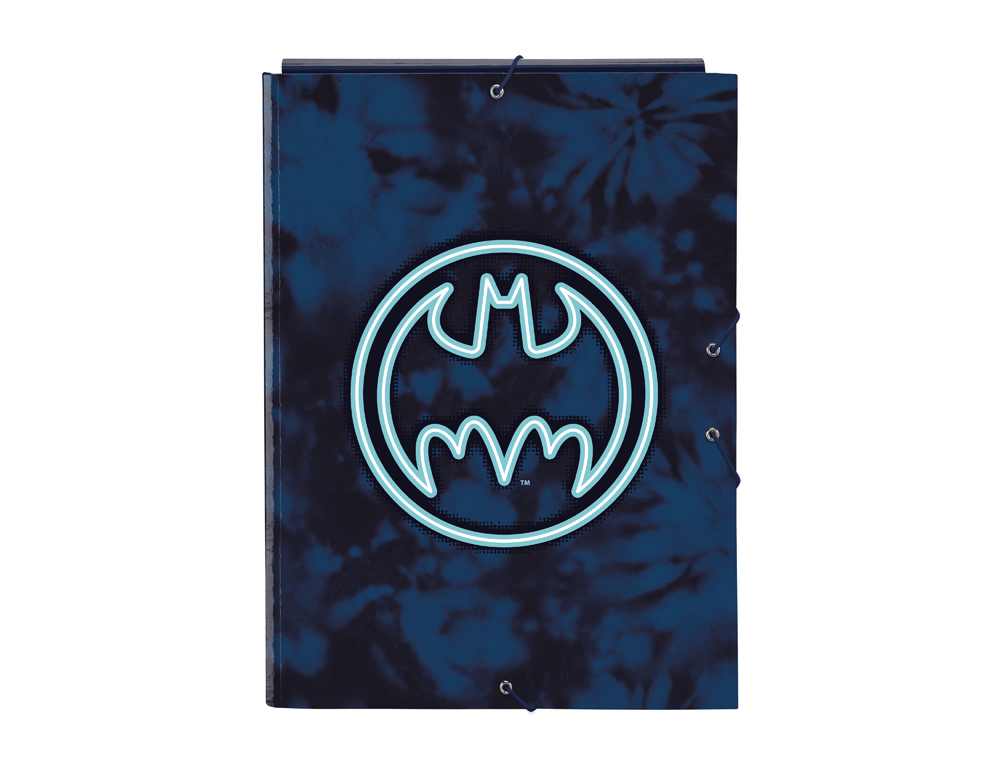CARPETA SAFTA GOMAS FOLIO TRES SOLAPAS BATMAN LEGENDARY 25X260X335 MM