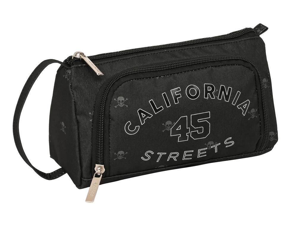 BOLSO ESCOLAR PORTATODO SAFTA CON BOLSILLO DESPLEGABLE SAFTA CALIFORNIA 85X200X110 MM