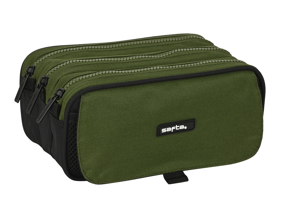 BOLSO ESCOLAR PORTATODO SAFTA TRIPLE BIG SAFTA DARK FOREST 80X215X100 MM