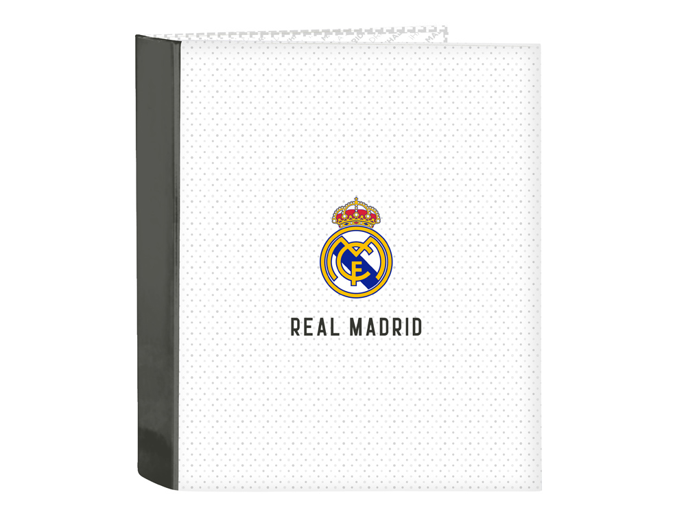 CARPETA SAFTA 4 ANILLAS LOMO ANCHO CARTON FOLIO REAL MADRID 1 EQUIPACION 24/25