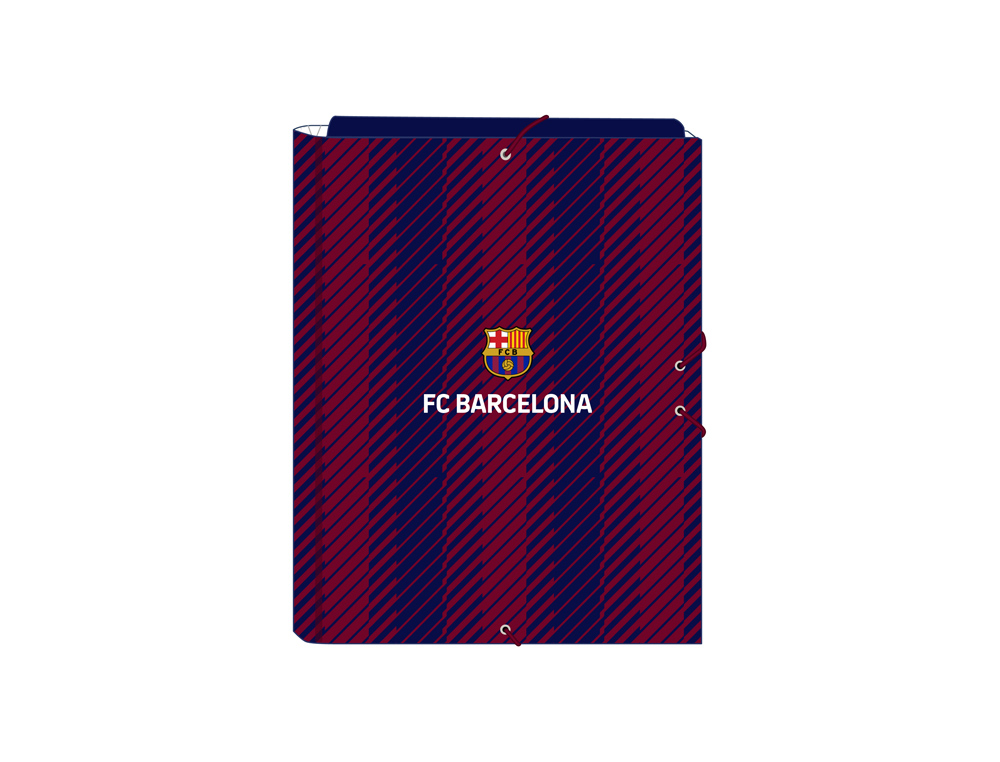 CARPETA CARTON FOLIO GOMAS SOLAPAS SAFTA F.C. BARCELONA
