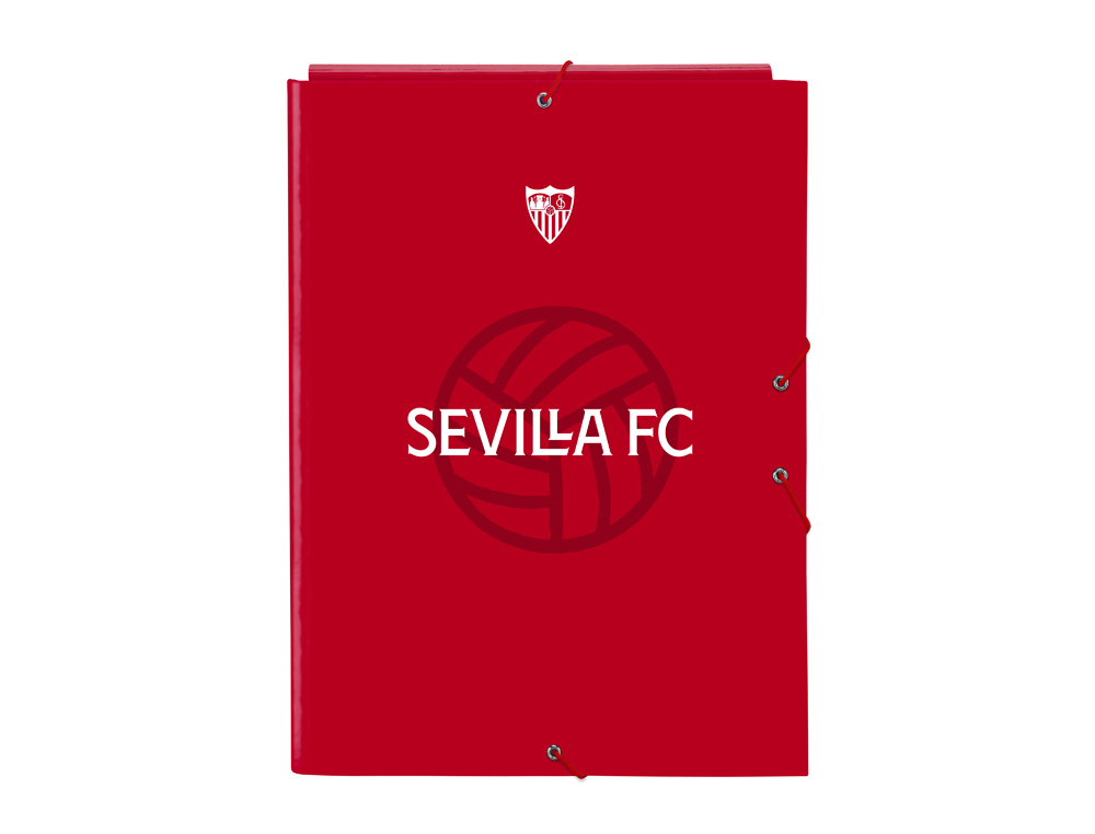 CARPETA CARTON FOLIO GOMAS SOLAPAS SAFTA SEVILLA F.C. CORPORATIVA