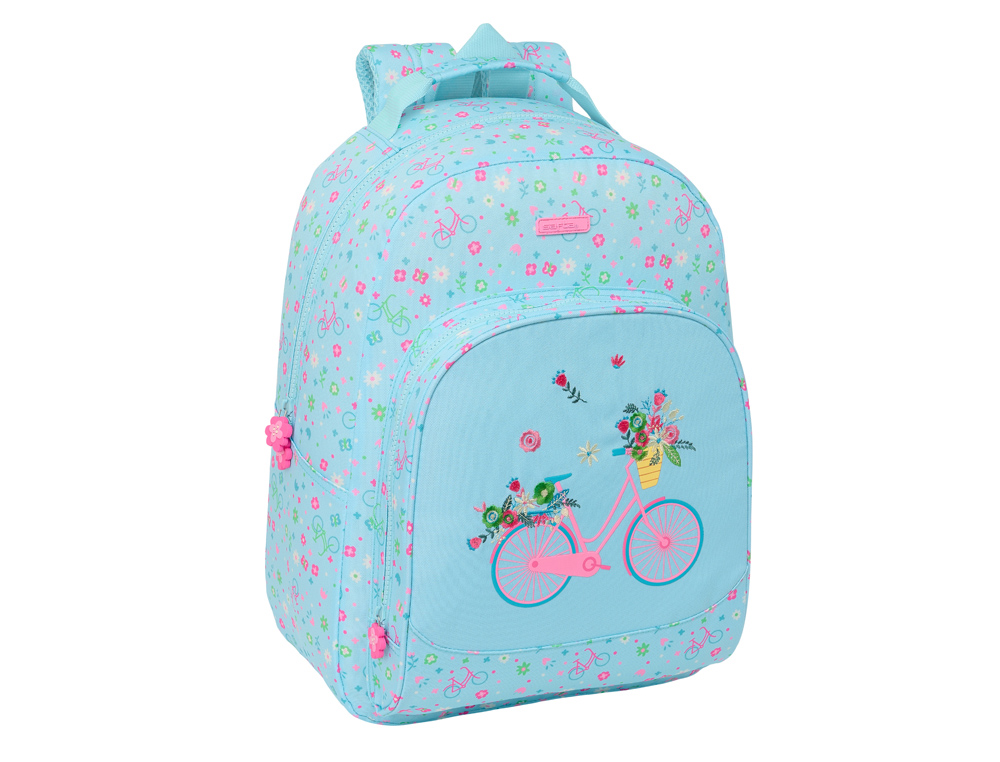 MOCHILA SAFTA ADAPTABLE A CARRO RECICLADO SAFTA BICICLETA 420X320X150 MM