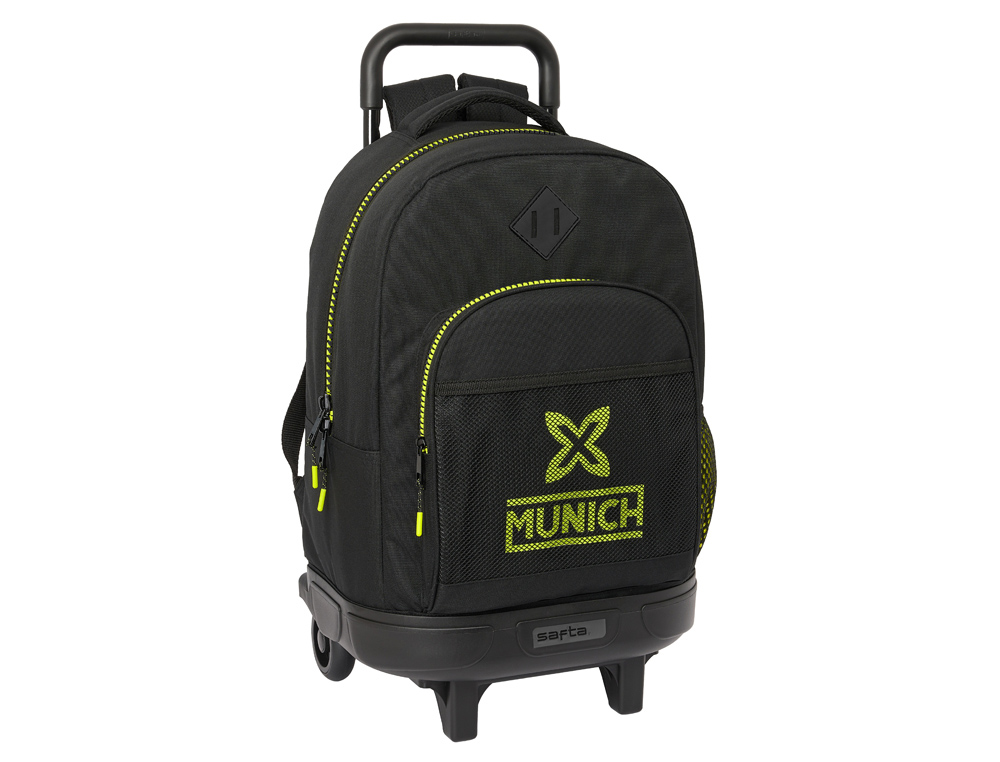 MOCHILA SAFTA GRANDE CON RUEDAS COMPACT EXTRAIBLE MUNICH BEAT 450X330X220 MM