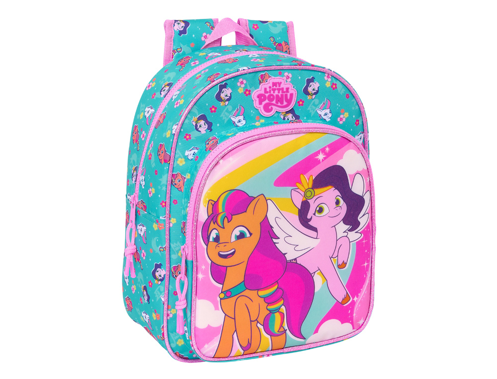 MOCHILA SAFTA INFANTIL ADAPTABLE A CARRO MY LITTLE PONY MAGIC 340X260X110 MM