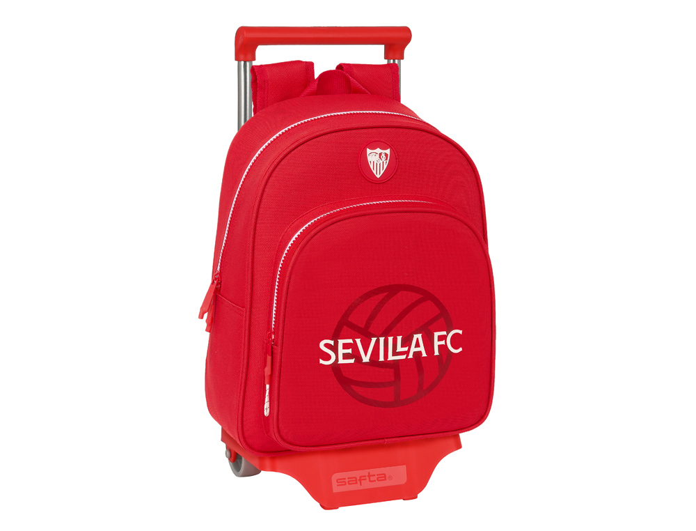 MOCHILA SAFTA MOD. 006 CON CARRO 705 SEVILLA F.C. CORPORATIVA 340X280X100 MM