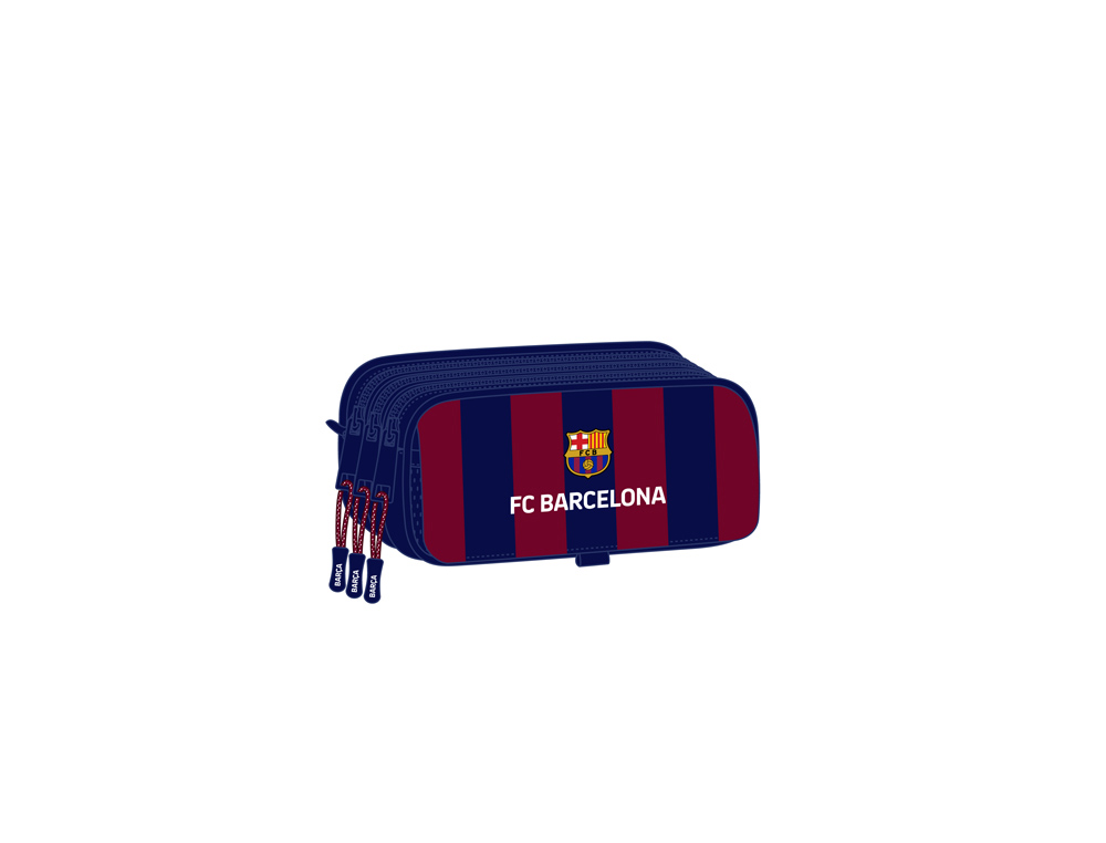 BOLSO ESCOLAR PORTATODO SAFTA TRIPLE BIG F.C. BARCELONA 100X215X80 MM