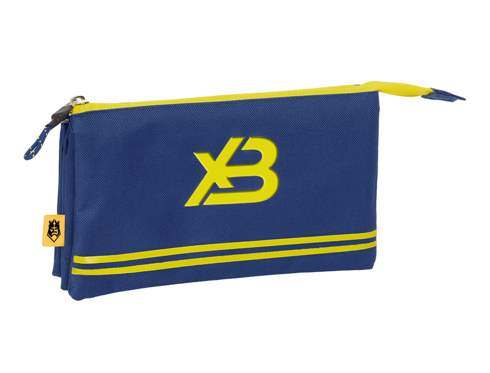 BOLSO ESCOLAR PORTATODO SAFTA TRIPLE KINGS LEAGUE X-BUYER 120X220X30 MM