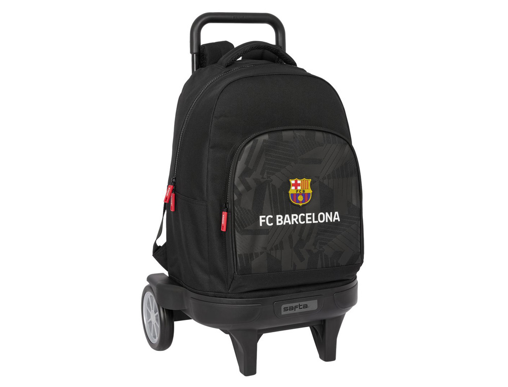 MOCHILA SAFTA GRANDE CON RUEDAS COMPACT EVOL. EXT. F.C. BARCELONA BLACK 220X330X450 MM