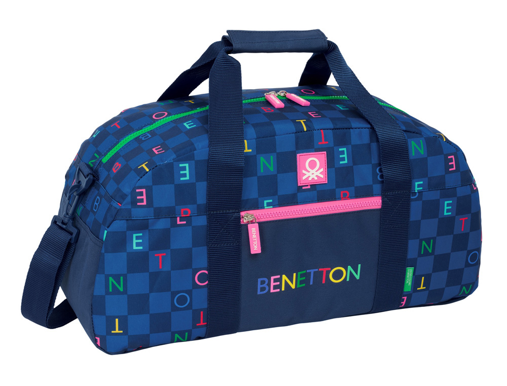 BOLSA DE DEPORTE SAFTA BENETTON DAMERO 260X500X200 MM