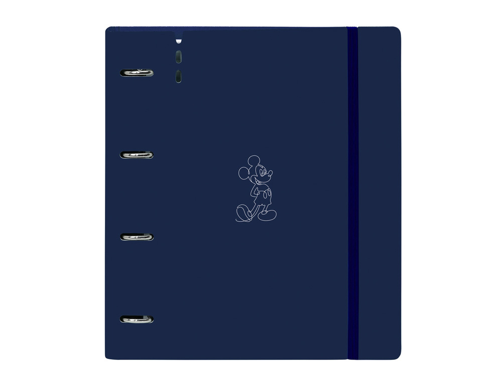 CARPETA CON RECAMBIO SAFTA DIN A4 CUADRO 5 MM POLIPROPILENO FOAM 4 ANILLAS 35MM MICKEY MOUSE GOOD DAY