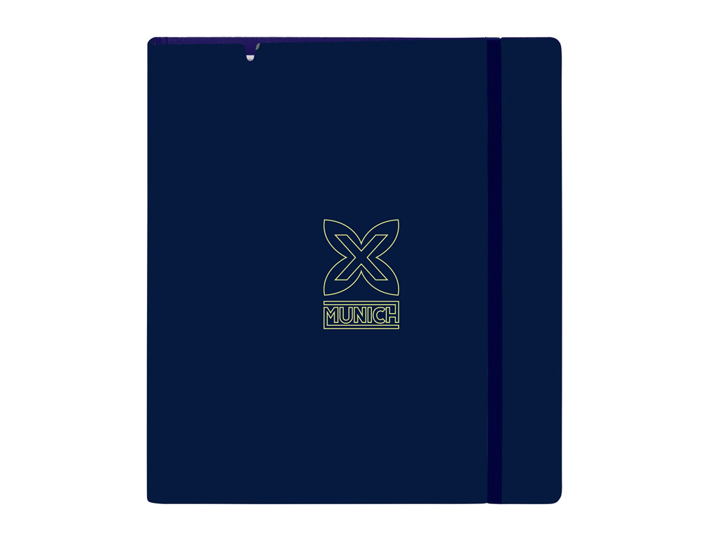 CARPETA CON RECAMBIO SAFTA DIN A4 CUADRO 5 MM POLIPROPILENO FOAM 4 ANILLAS 35MM MUNICH NORTH