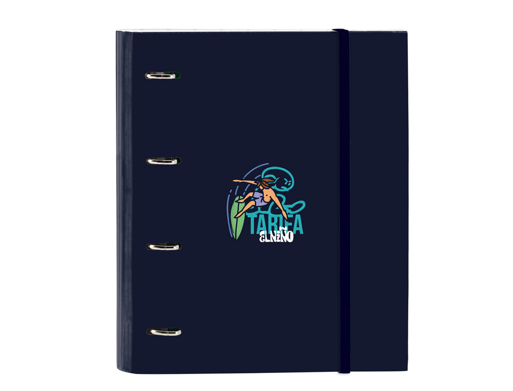 CARPETA CON RECAMBIO SAFTA DIN A4 CUADRO 5 MM CON GOMA Y 5 SEPARADORES EL NIO KOOK