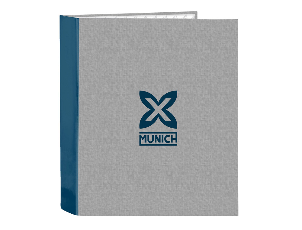 CARPETA CARTON FOLIO 4 ANILLAS SAFTA LOMO ANCHO MUNICH STREET