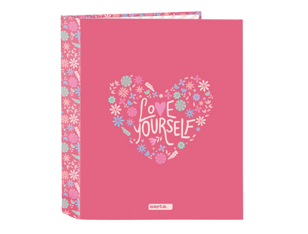 CARPETA CARTON FOLIO 4 ANILLAS SAFTA LOMO ANCHO SAFTA FEELING