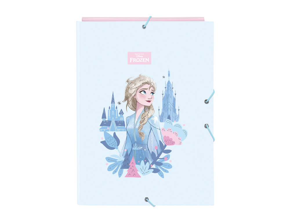 CARPETA CARTON FOLIO GOMAS SOLAPAS SAFTA FROZEN ICE MAGIC