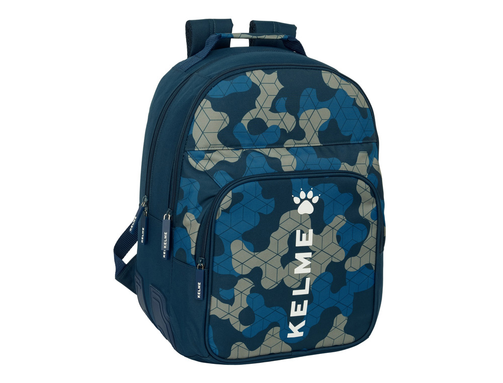 MOCHILA SAFTA DOBLE CON CANTONERAS ADAPTABLE A CARRO KELME EPIC 420X320X150 MM