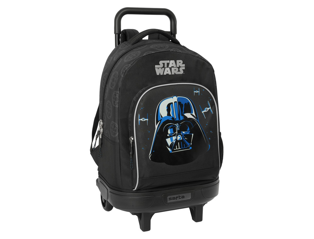 MOCHILA SAFTA GRANDE CON RUEDAS COMPACT EXTRAIBLE STAR WARS REBELLION 450X330X220 MM
