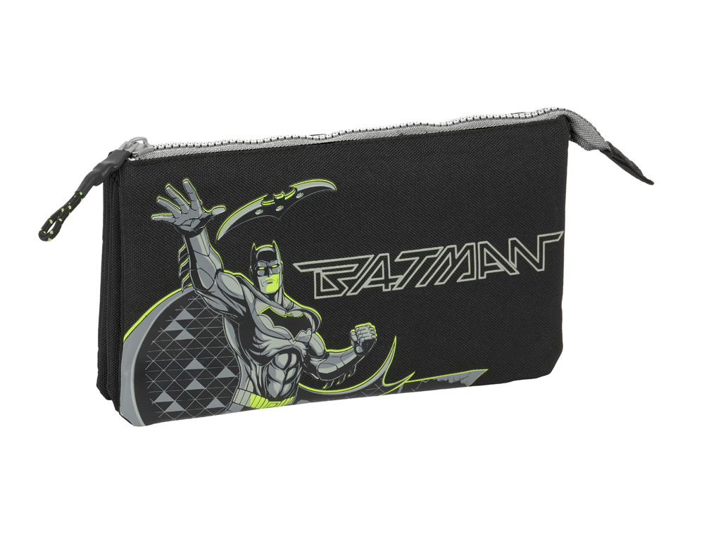 BOLSO ESCOLAR PORTATODO SAFTA TRIPLE BATMAN GAME OVER 120X220X30 MM
