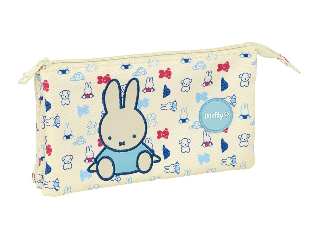 BOLSO ESCOLAR PORTATODO SAFTA TRIPLE RECICLADO Y REPELENTE AL AGUA MIFFY BUDDY 120X220X30 MM