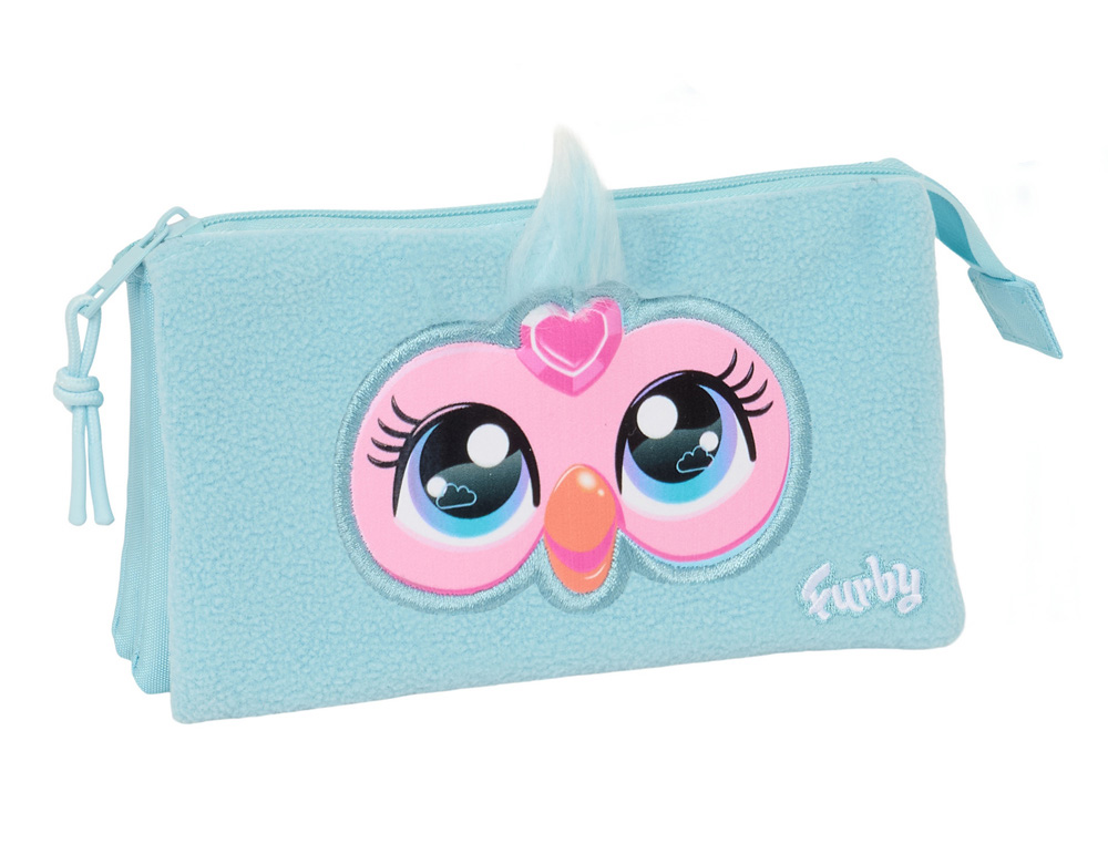 BOLSO ESCOLAR PORTATODO SAFTA TRIPLE FURBY 120X220X30 MM