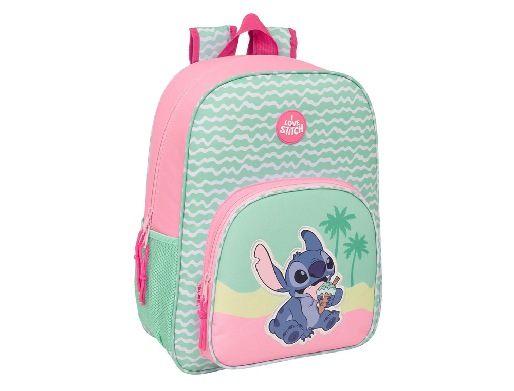 MOCHILA SAFTA ADAPTABLE A CARRO STITCH ICE CREAM 420X330X140 MM