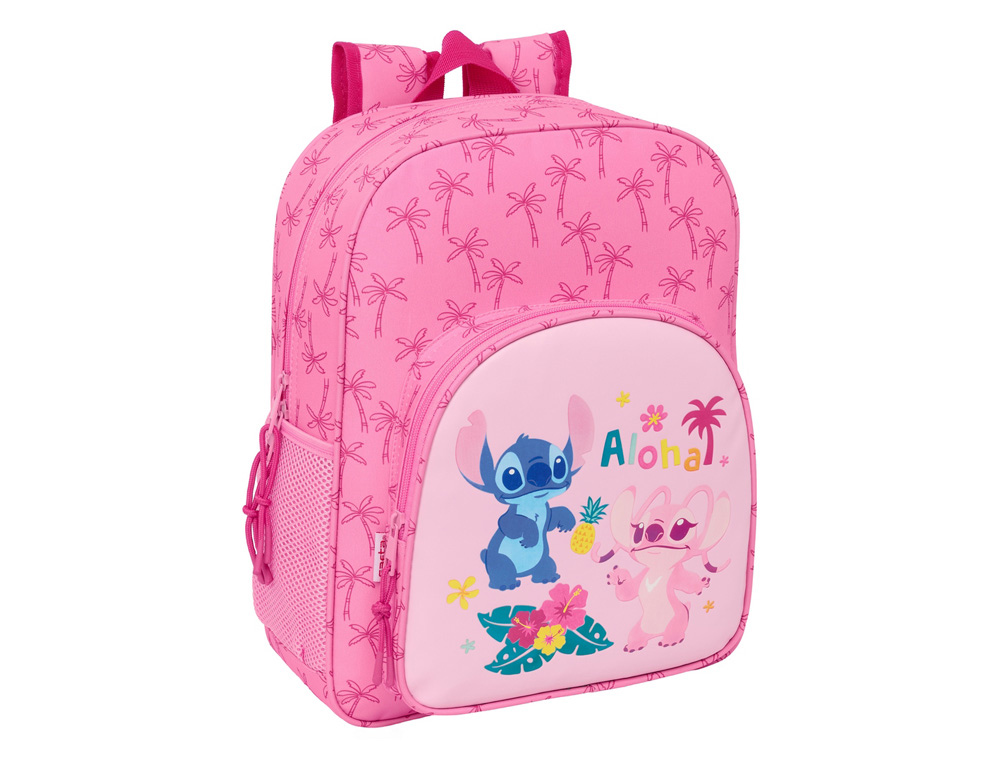 MOCHILA SAFTA JUNIOR ADAPTABLE A CARRO STITCH CHILL 380X320X120 MM
