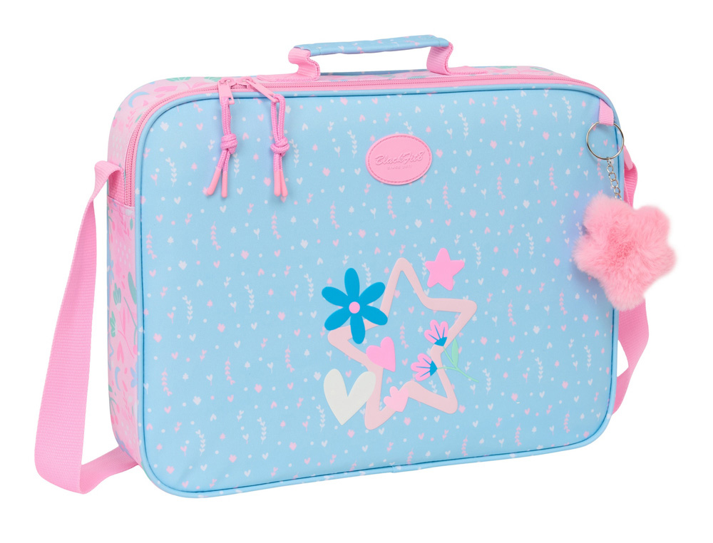 CARTERA SAFTA EXTRAESCOLARES BLACKFIT8 SMILE 280X380X60 MM