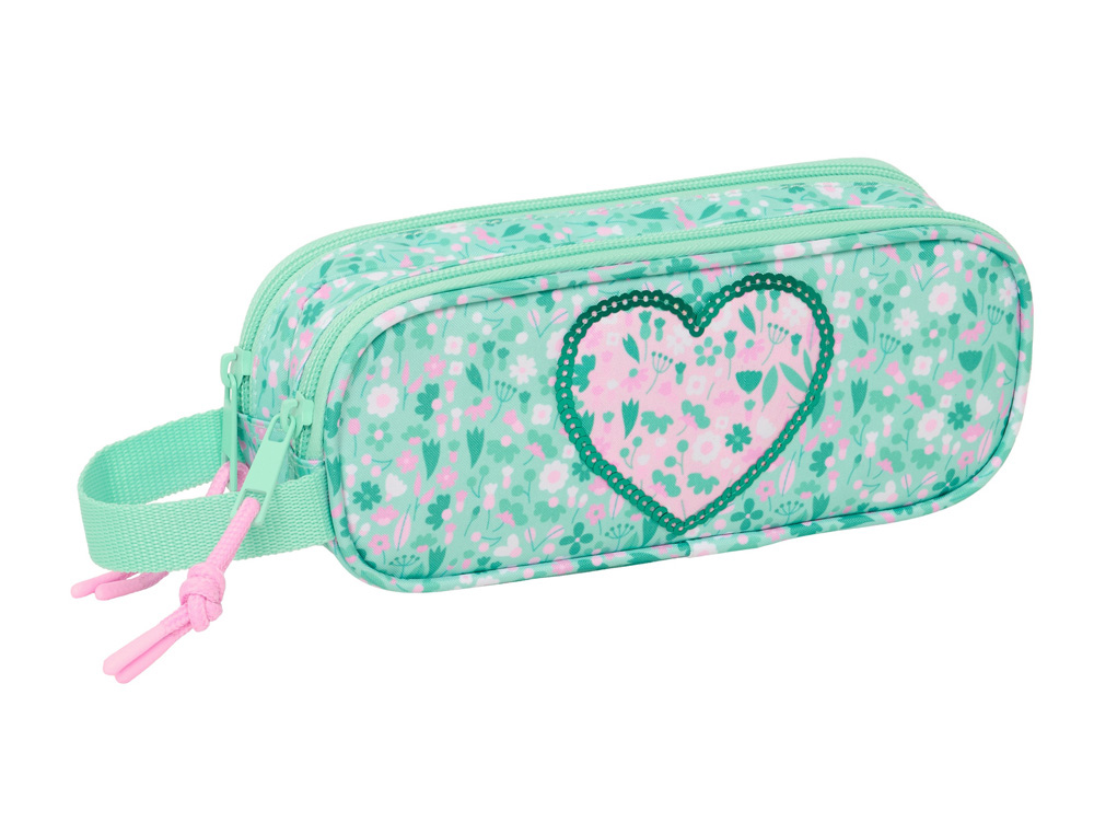 BOLSO ESCOLAR PORTATODO SAFTA DOBLE SAFTA CUORE 80X210X60 MM