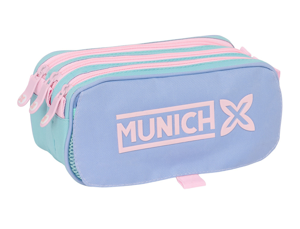 BOLSO ESCOLAR PORTATODO SAFTA TRIPLE BIG MUNICH MELLOW 100X215X80 MM