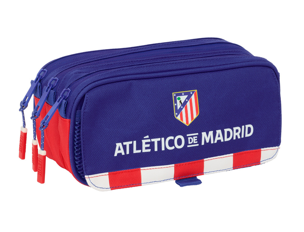 BOLSO ESCOLAR PORTATODO SAFTA TRIPLE BIG ATLETICO DE MADRID 100X215X80 MM