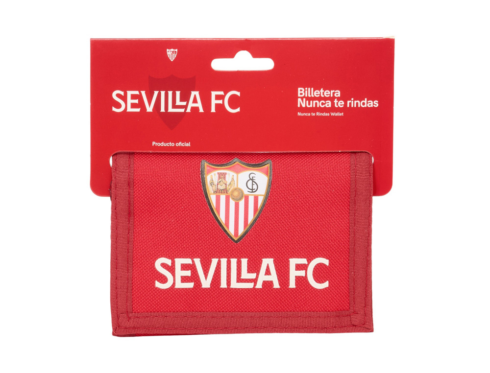 BILLETERA SAFTA RESISTENTE AL AGUA SEVILLA F.C. 95X125X10 MM