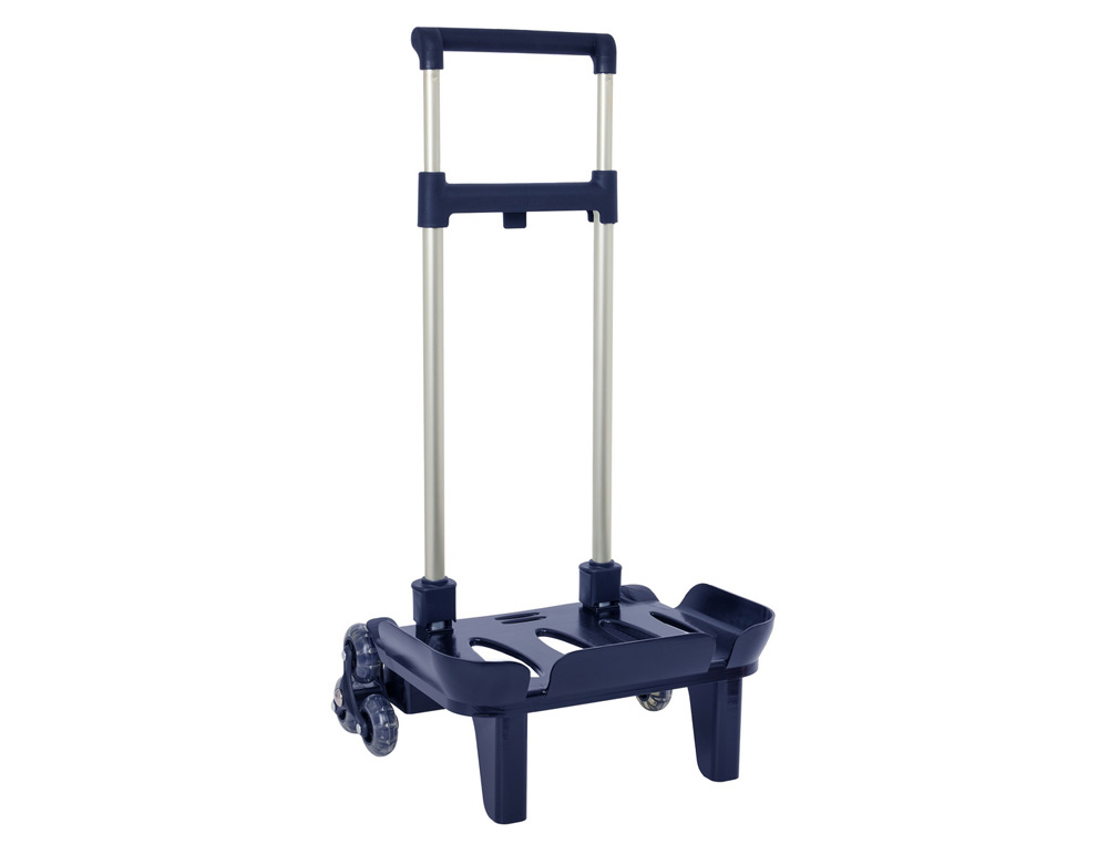 CARRO ESCOLAR SAFTA PORTAMOCHILA PLEGABLE TRIPLE AZUL MARINO 880X320X235 MM