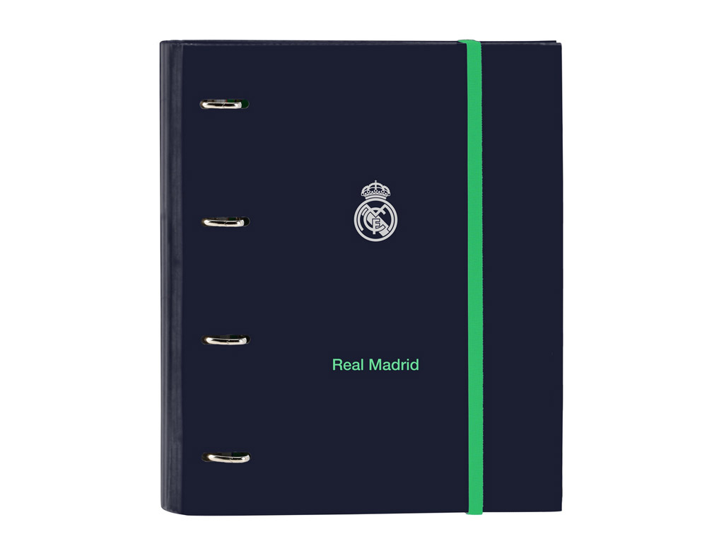 CARPETA CON RECAMBIO SAFTA DIN A4 CUADRO 5 MM CON GOMA Y SEPARADORES REAL MADRID 2 EQUIPACION 25/26