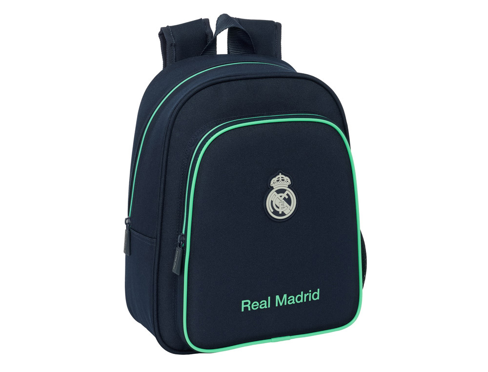 MOCHILA SAFTA INFANTIL ADAPTABLE A CARRO REAL MADRID 2 EQUIPACION 25/26 330X270X100 MM
