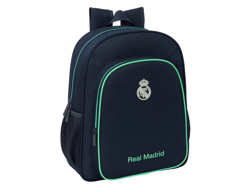 MOCHILA SAFTA JUNIOR ADAPTABLE A CARRO REAL MADRID 2 EQUIPACION 25/26 380X320X120 MM