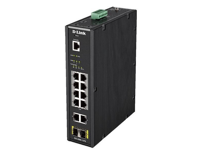 SWITCH D-LINK 12 PORT INDUS SMART MNGD SWITCH POE