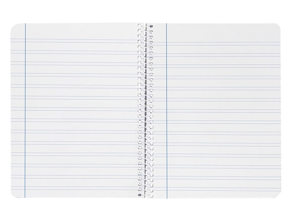 CUADERNO ESPIRAL LIDERPAPEL CUARTO SMART TAPA BLANDA 80H 60GR PAUTA 3,5MM CON MARGEN COLORES SURTIDOS