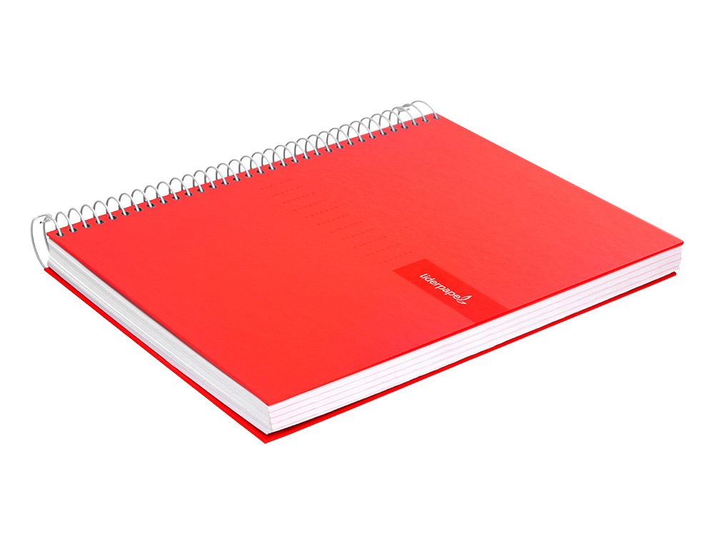 CUADERNO ESPIRAL LIDERPAPEL A4 CRAFTY TAPA FORRADA 80H 90 GR CUADRO 3MM CON MARGEN COLORES SURTIDOS